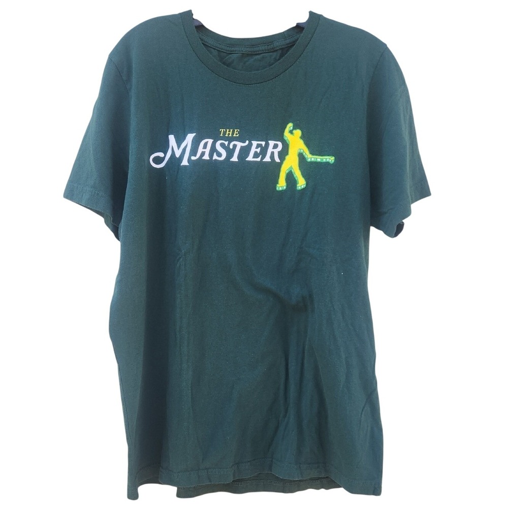 The Master At Golf Barstool Sports Large Green Putting Tee Shirt Graphic Augusta